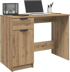 vidaXL Γραφείο Αρτισιανή Δρυς 100x50x75 εκ. από Επεξεργασμένο Ξύλο