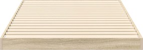 vidaXL Κρεβάτι δαπέδου Σονόμα 75 x 190 cm Επεξεργασμένο ξύλο