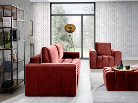 Πολυθρόνα Valentino-Kokkino - 108.00Χ89.00Χ85.00cm