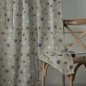 Beauty Home Κουρτίνα Art 6120 280x280 Μπεζ,Κόκκινο,Μπλε