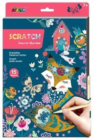 Avenir Βιβλίο Σκρατς - Scratch A4 Με 15 Φύλλα Secret Garden 60806