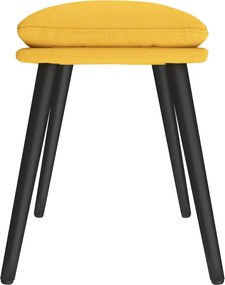 vidaXL Υποπόδιο Μουσταρδί 45 x 29,5 x 35 εκ. Υφασμάτινο
