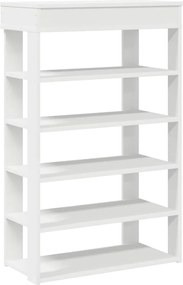 vidaXL Παπουτσοθήκη Λευκή 60x30x98 εκ. από Επεξεργασμένο Ξύλο