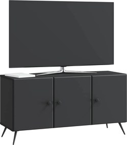 vidaXL Ντουλάπι TV Μαύρο 99 x 34,5 x 50 εκ. Επεξεργασμένο Ξύλο