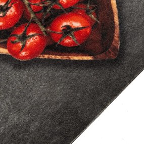 Χαλί Κουζίνας Πλενόμενο Επιγραφή Cooking 60x300 εκ. Βελούδο - Γκρι