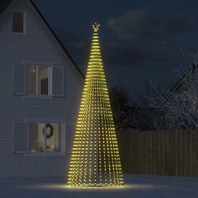 vidaXL Φωτιστικό Χριστουγεννιάτικο Δέντρο 1544 LED Ζεστό Λευκό 500 εκ.