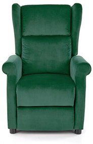 Ρυθμιζόμενη πολυθρόνα Houston 878, 83x75x92cm, 30 kg, Σκούρο πράσινο, Ταπισερί | Epipla1.gr