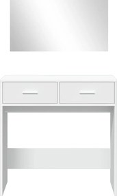 vidaXL Μπουντουάρ με Καθρέφτη Λευκό 80 x 39 x 80 εκ.