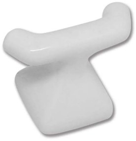 Άγκιστρο Διπλό Σκαφτό Porsel 17-0301 Πορσελάνης White Gloria Πορσελάνη