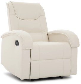 Πολυθρόνα Ανακλινόμενη ArteLibre CELAENO Εκρού PU 80x96x97cm