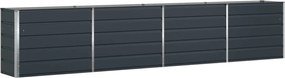 vidaXL Γλάστρα Ανθρακί 385 x 50 x 75 εκ Επικαλυμμένος Χάλυβας