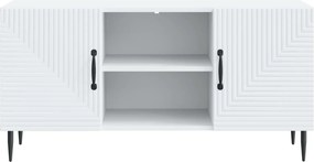 vidaXL Ντουλάπι TV Λευκό 102 x 34,5 x 50 εκ. Επεξεργασμένο Ξύλο
