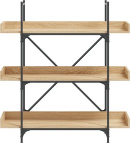 vidaXL Βιβλιοθήκη 3 Επιπέδων Sonoma Δρυς 100x33x108,5εκ. Επεξεργ. Ξύλο