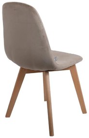 Kαρέκλα Τραπεζαρίας 275 Fylliana Χακί 43.5x51.5x87 εκ. 4αδα