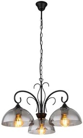 Κρεμαστό Φωτιστικό Οροφής 3xΕ27 Μαύρο Cottage 69061-3H Globo Lighting-69061-3H-Μαύρο 69061-3H