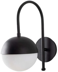 Φωτιστικό Τοίχου - Απλίκα Karsor 584TTM1971 15x25x30cm 1xE27 40W Black-White Opviq