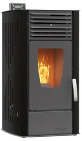 Thermiki Aero 6 Σόμπα Pellet Αερόθερμη Μαύρη