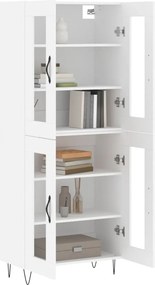 vidaXL Ντουλάπι Λευκό 69,5x34x180 εκ. από Επεξεργασμένο Ξύλο