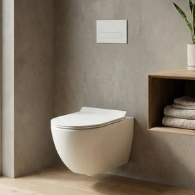 Creavit Free FE322 B Rimless - Κρεμαστή Λεκάνη με Μπιντέ