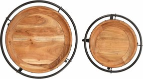 vidaXL Σετ τραπεζιών 2 τεμαχίων από μασίφ ξύλο ακακίας