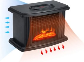 Mini Τζάκι Αερόθερμο με Εφέ Φλόγας - Flame Heater