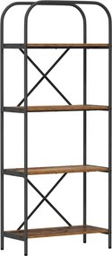 vidaXL Ράφι Βιβλίων 4 επιπέδων 60 x 30 x 146 εκ Επεξεργασμένο ξύλο