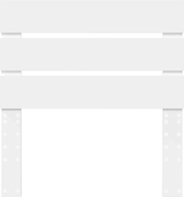 vidaXL Κεφαλάρι Λευκό Επεξεργασμένο ξύλο
