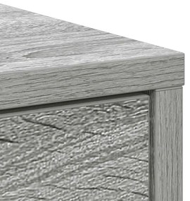 Συρταριέρα με Συρτάρια Γκρι Sonoma 80x34x76 εκ. από Επεξ. Ξύλο - Γκρι