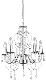 Φωτιστικό Κρεμαστο Aca SF63185 DUMAS Ασημί (Silver Coloured)