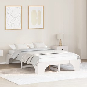 vidaXL Κρεβάτι Λευκό Ξύλο 120 x 200 cm Ανθεκτικό Σύγχρονο