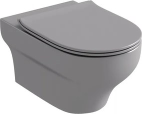 Olympia Clear Grey Matt Rimless - Κρεμαστή λεκάνη