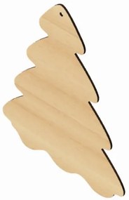 Intra απο ξύλο plywood  Χρώμα wenge 3mm-4mm πάχος - Αρχεία κομμένα με λέιζερ χριστουγεννιάτικο δέντρο Δίασταση 23x29 cm INTRAFABR-74439673