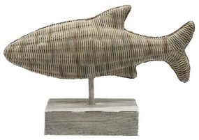 Διακοσμητικό Ψάρι Je Veux 018016 35x12xH23,7cm Brown Polyresin
