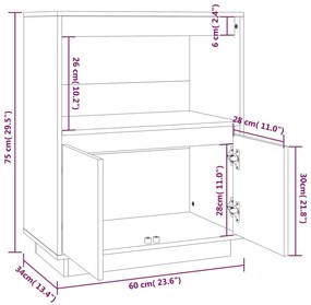 ΝΤΟΥΛΑΠΙ 60 X 34 X 75 ΕΚ. ΑΠΟ ΜΑΣΙΦ ΞΥΛΟ ΠΕΥΚΟΥ 813520