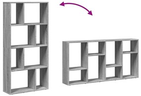 Βιβλιοθήκη Γκρι Sonoma 60x20x120 εκ. από Επεξεργ. Ξύλο - Γκρι