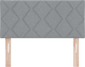 vidaXL Κεφαλάρι Ανοιχτό γκρι 90 cm ύφασμα