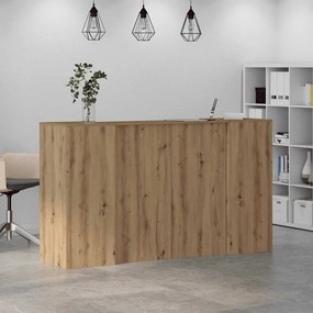 vidaXL Γραφείο υποδοχής 180x50x103,5 εκ. Επεξεργασμένο Ξύλο