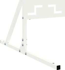 vidaXL Οθόνη Ιδιωτικότητας 100 x 50 x 180 εκ. Ατσάλι Λευκό