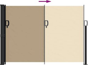 vidaXL Σκίαστρο Πλαϊνό Συρόμενο Μπεζ 140 x 600 εκ.