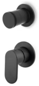 Armando Vicario Slim Black Matt Μίκτης Εντοιχισμού 1 Εξόδου+εκτροπέας περιστροφικός 2 εξόδων 500050-400 34374-400