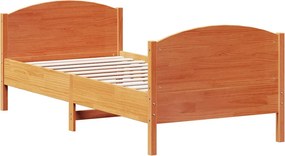 vidaXL Σκελετός Κρεβ. Χωρίς Στρώμα Καφέ Κεριού 100x200 εκ Μασίφ Πεύκο