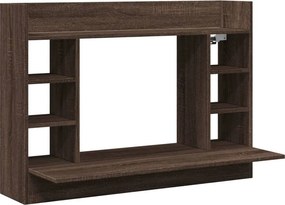 vidaXL Γραφείο Τοίχου Καφέ Δρυς 105x48x75 εκ. από Επεξεργασμένο Ξύλο