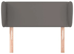 vidaXL Κεφαλάρι με Πτερύγια Γκρι 83x23x78/88 εκ. Συνθετικό Δέρμα