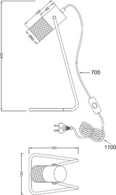 Πορτατίφ Trio Lighting Tosh 504300132