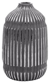 Βάζο Κεραμικό 023-223-108 14x14x23cm Silver Ceramic