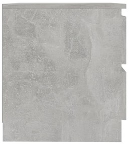 vidaXL Κομοδίνα 2 τεμ. Γκρι Σκυροδ. 50 x 39 x 43,5 εκ. από Μοριοσανίδα