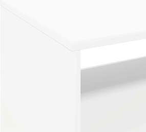 vidaXL Βάση πικάπ Λευκό 71 x 39,5 x 83 εκ. Επεξεργασμένο Ξύλο