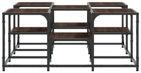 vidaXL Τραπεζάκι Σαλονιού Καφέ Δρυς 91x91x40 εκ. Επεξεργασμένο Ξύλο