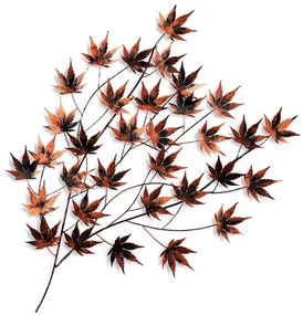 Διακοσμητικό Τοίχου Acer Palmatum 930DYU1275 85x4x115cm Black-Copper Wallity Μέταλλο