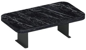 Βοηθητικό τραπεζάκι Linea I όψη μαύρο μάρμαρο - μαύρα μεταλλικά πόδια 20x35x10 εκ. 20x35x10 εκ.